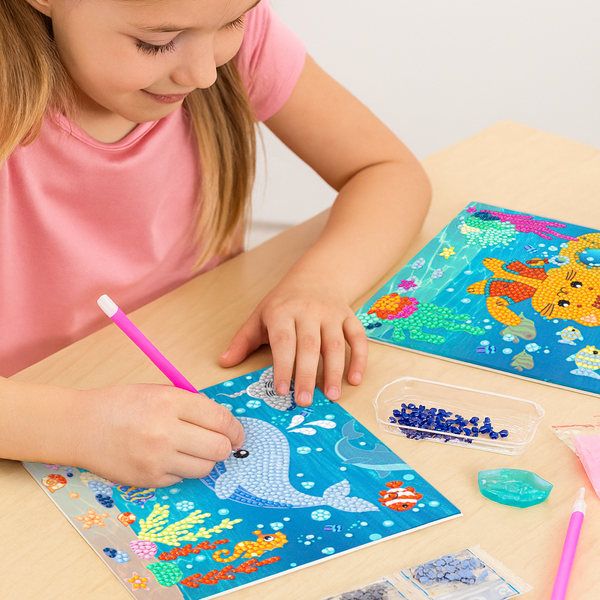 Dotz Diamond Dotz DOTZIES Under The Sea Diamond Painting - 5.9" X 5.9"