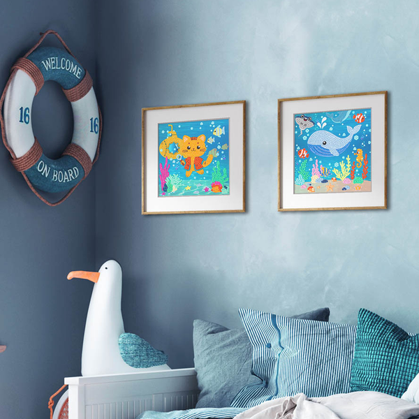 Dotz Diamond Dotz DOTZIES Under The Sea Diamond Painting - 5.9" X 5.9"