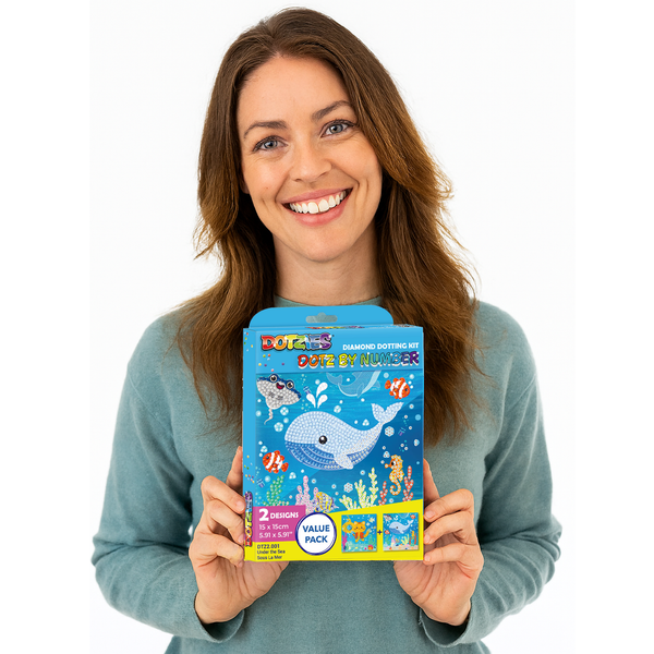 Dotz Diamond Dotz DOTZIES Under The Sea Diamond Painting - 5.9" X 5.9"