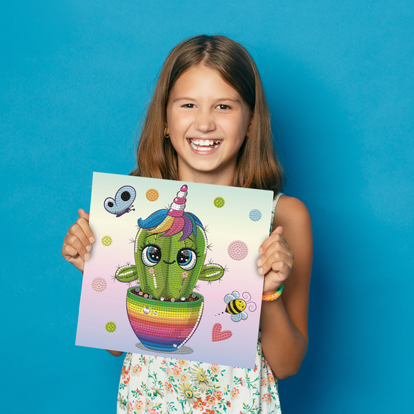 Dotz Diamond Dotz DOTZIES Uni Cactus Diamond Painting - 9.1" X 9.1"