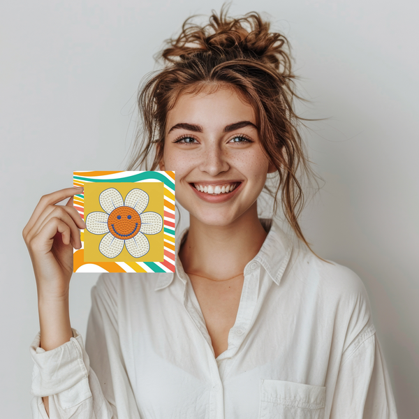 Dotz Diamond Dotz DOTZIES Vintage Flower Diamond Painting - 5.1" X 5.1"