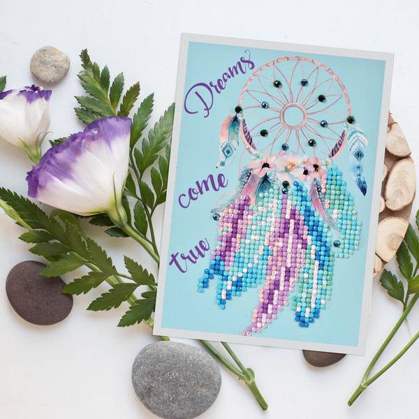 Dotz Diamond Dotz Dreams Come True Greeting Card - 5.0" X 7.0"