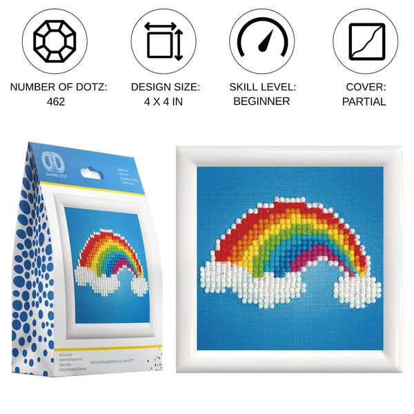 Dotz Diamond Dotz Ever Living Rainbow With Frame - 4.0" X 4.0"