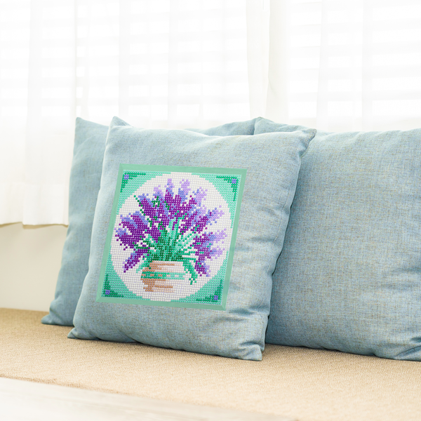 Dotz Diamond Dotz Fabric Roll - Grid With Adhesive 12 X 36 In