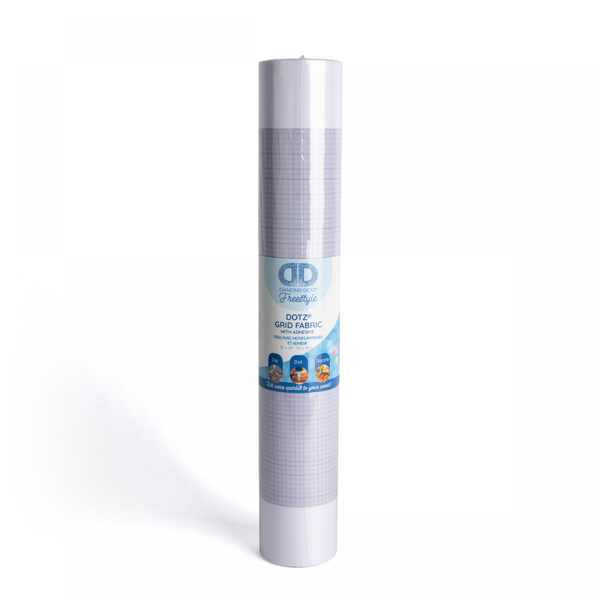 dotz Diamond Dotz Fabric Roll - Grid With Adhesive 12 x 36 in