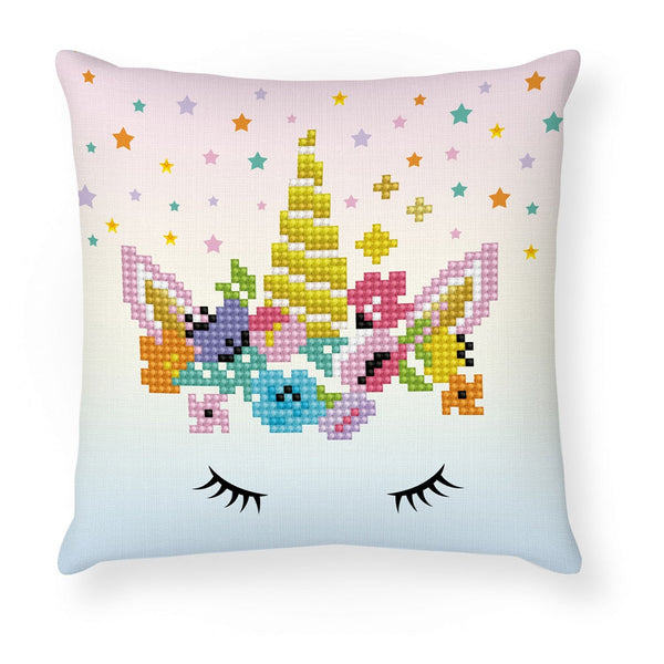 dotz Diamond Dotz Flower Crown Mini Pillow - 7.1" x 7.1"