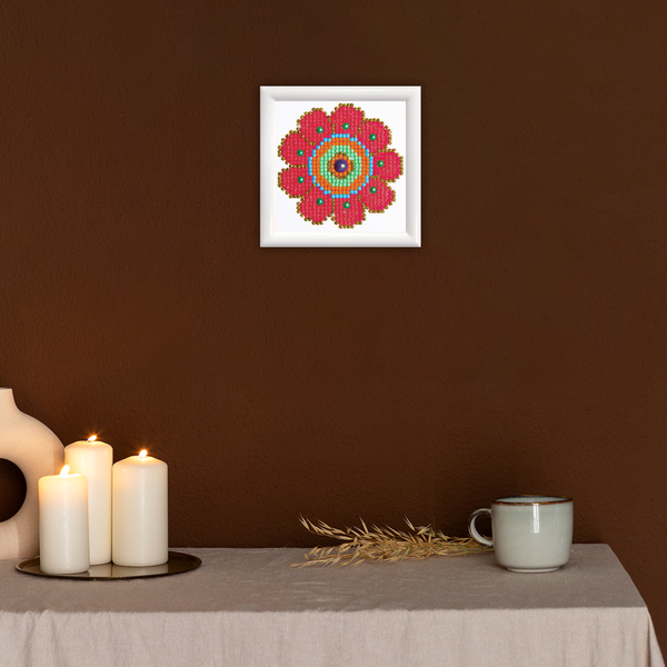 Dotz Diamond Dotz Flower Power With Frame - 4.0" X 4.0"