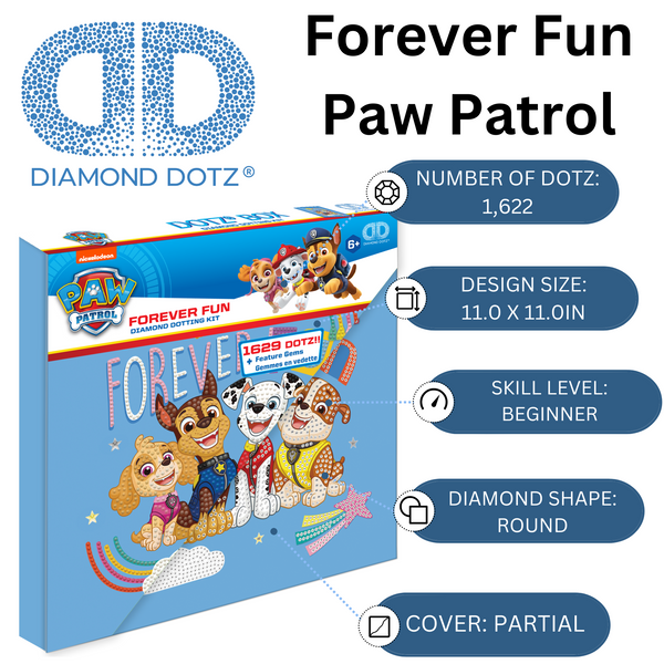 Dotz Diamond Dotz Forever Fun Paw Patrol - 11.0" X 11.0"