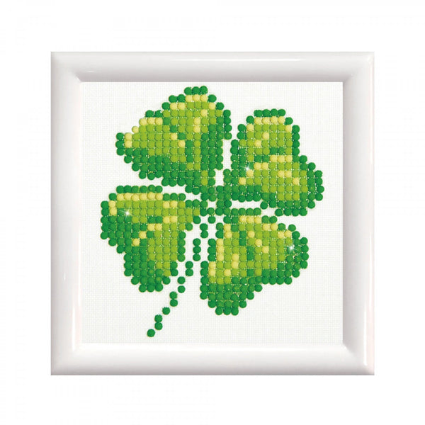 dotz Diamond Dotz Four Leaf Clover with Frame - 4.0" x 4.0"