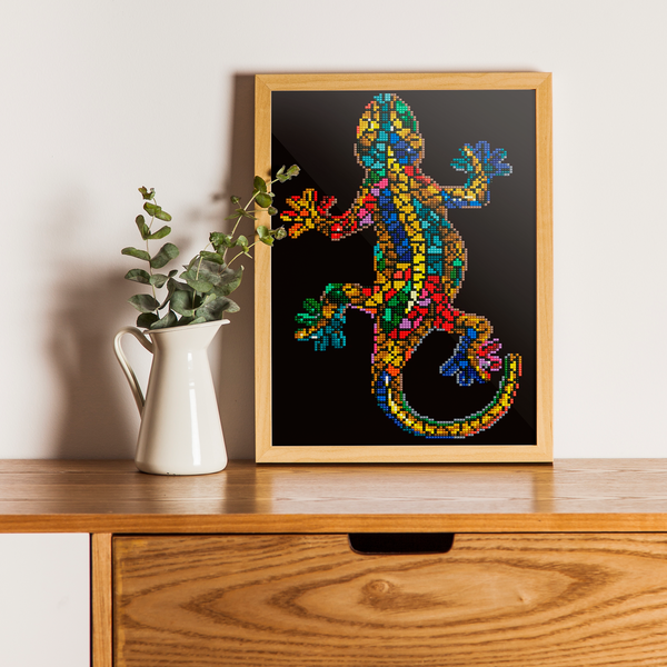 Dotz Diamond Dotz Gekko Paua With Frame - 10.6" X 16.1"