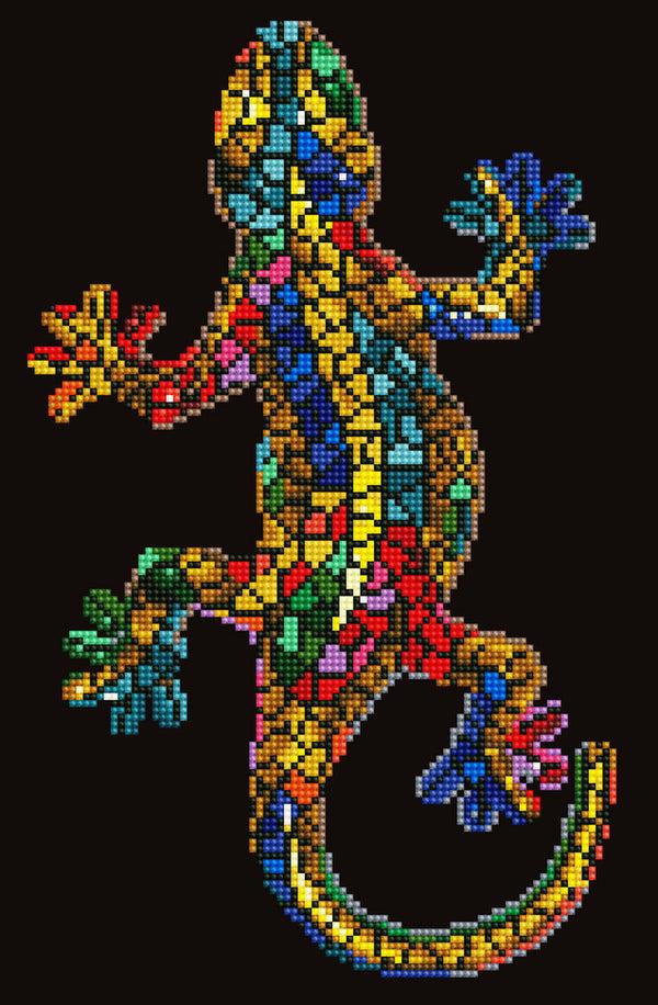 dotz Diamond Dotz Gekko Paua with Frame - 10.6" x 16.1"