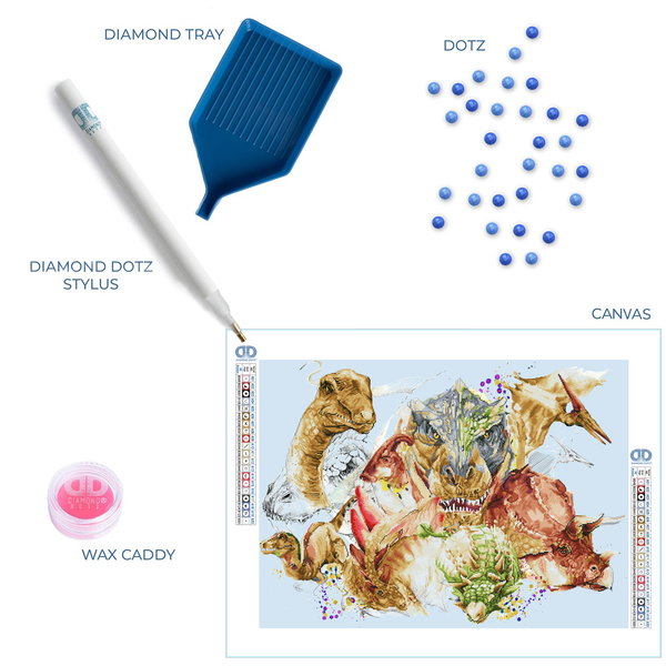 Dotz Diamond Dotz Gone But Not Forgotten - 43.3" X 31.5"