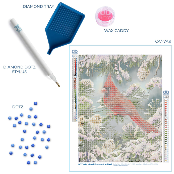 Dotz Diamond Dotz Good Fortune Cardinal - 14.0" X 17.9"