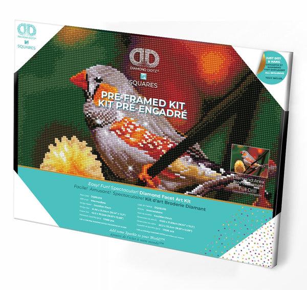 dotz Diamond Dotz Gouldian Finch Pre-Framed Kit - 16.1" x 12.2"
