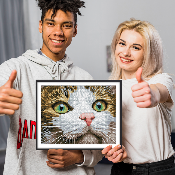 Dotz Diamond Dotz Green Eyed Beauty With Frame - 14.0" X 10.9"