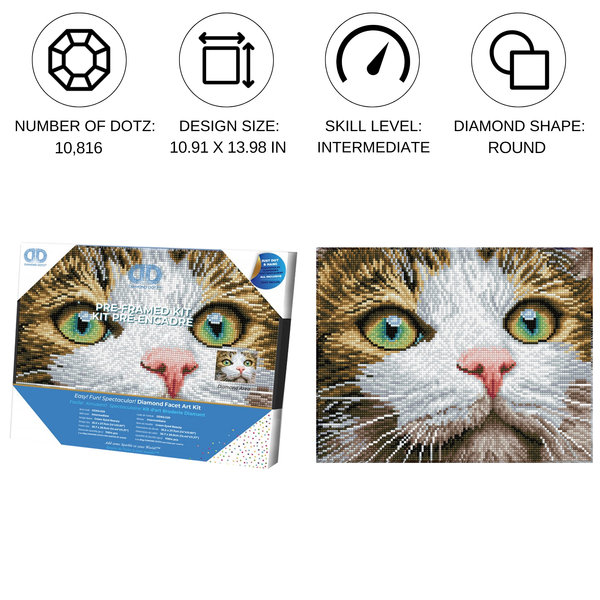 Dotz Diamond Dotz Green Eyed Beauty With Frame - 14.0" X 10.9"