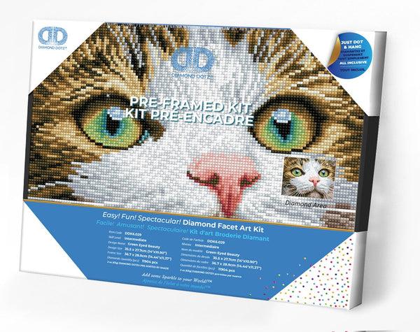 dotz Diamond Dotz Green Eyed Beauty with Frame - 14.0" x 10.9"