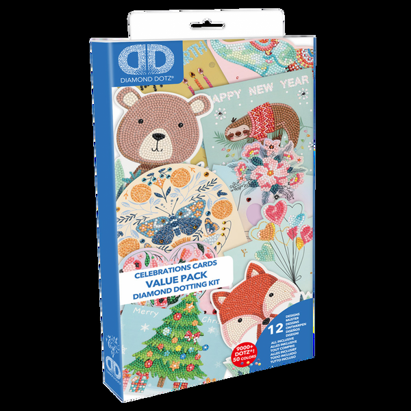 dotz Diamond Dotz Greeting Cards Value Pack - 6.0" x 6.0"