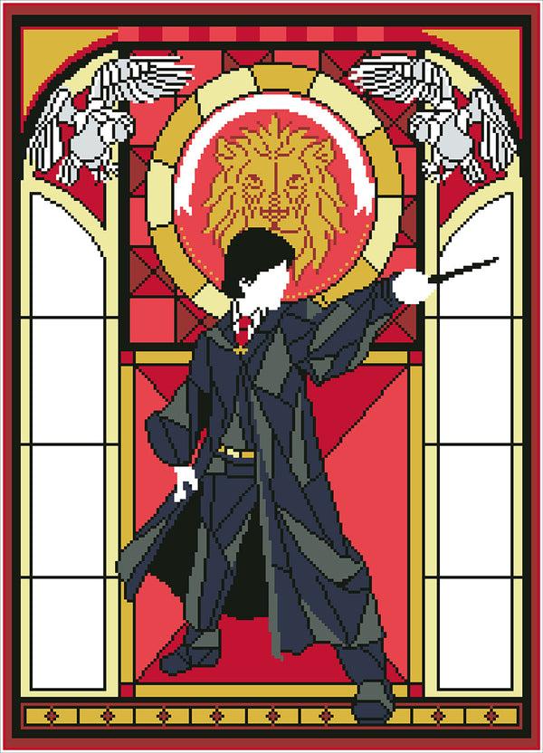 Dotz Diamond Dotz Harry Potter Harry Stained Glass - 20.5" X 28.4"
