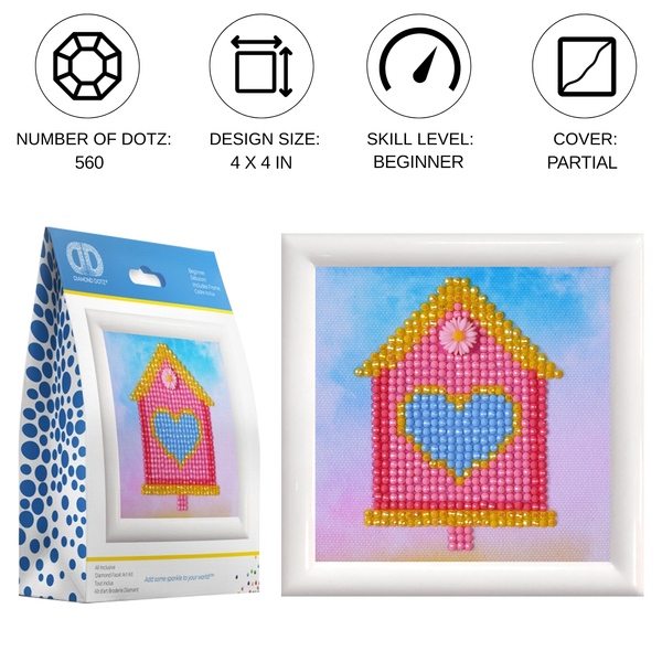 Dotz Diamond Dotz Home Sweet Home With Frame - 4.0" X 4.0"