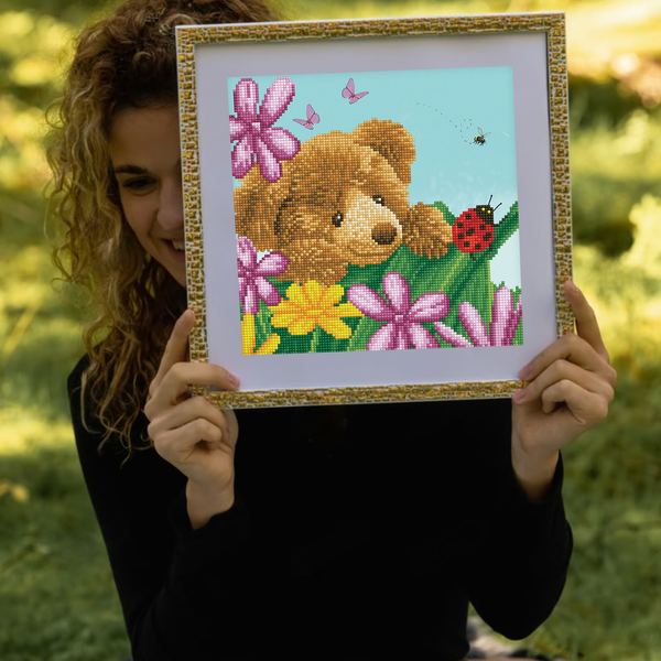 Dotz Diamond Dotz Honey Pot Bear: Hide & Seek - 12.0" X 12.0"