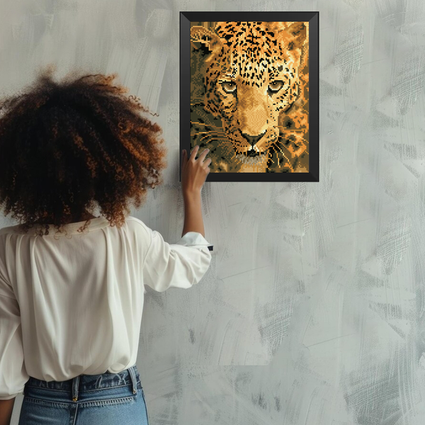 Dotz Diamond Dotz Jaguar Prowl With Frame - 10.8" X 14.0"