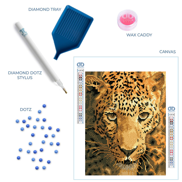 Dotz Diamond Dotz Jaguar Prowl With Frame - 10.8" X 14.0"