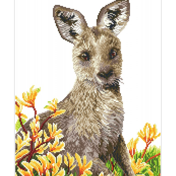 Dotz Diamond Dotz Kangaroo & Kangaroo Paw - 16.1" X 20.1"
