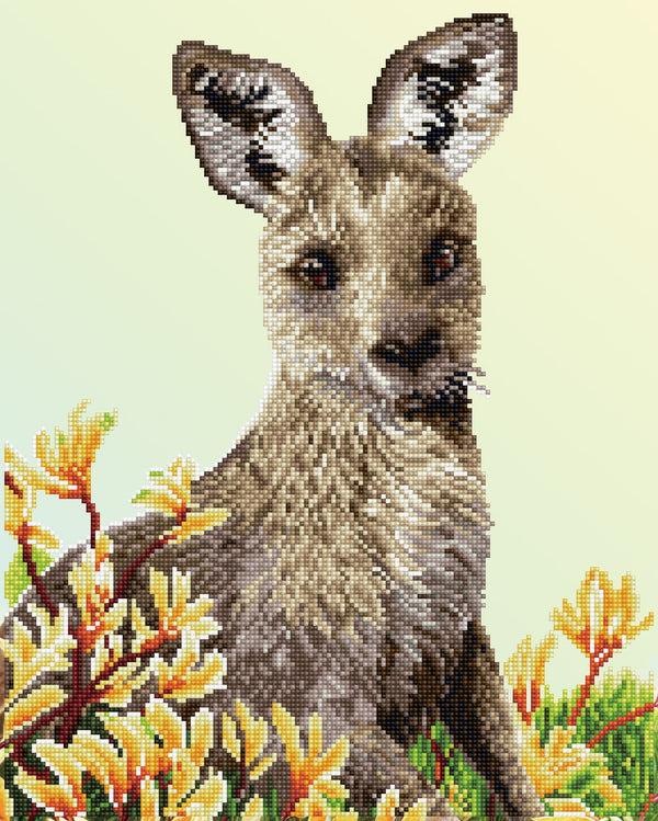 dotz Diamond Dotz Kangaroo & Kangaroo Paw - 16.1" x 20.1"