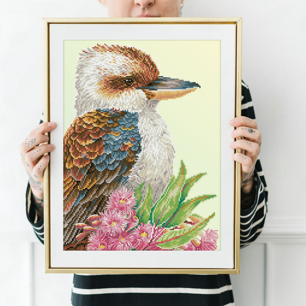 Dotz Diamond Dotz Kookaburra & Gum Blossom - 16.1" X 20.1"