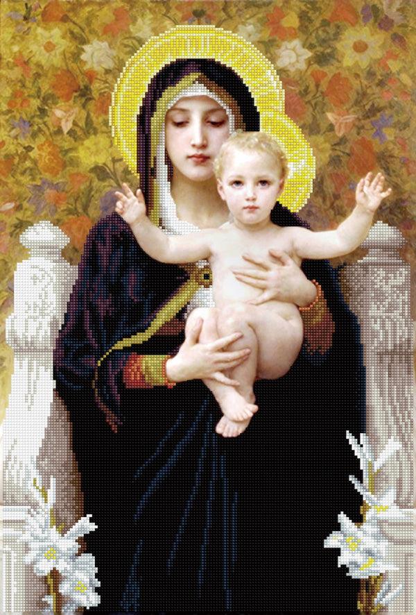 dotz Diamond Dotz La Vierge au Lys (apres William-Adolphe Bouguereay) - 16.5" x 24.4"