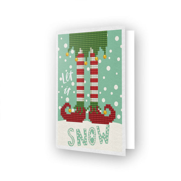 dotz Diamond Dotz Let It Snow Greeting Card - 5.0" x 7.0"