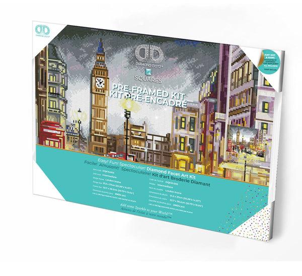 dotz Diamond Dotz London Scene Pre-Framed Kit - 20.3" x 14.6"