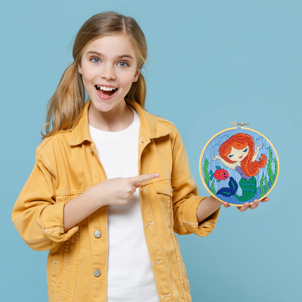 Dotz Diamond Dotz Long Stitch Cross Stitch Mermaid Song - 6.0"