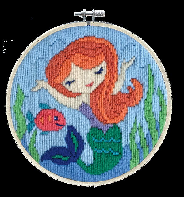dotz Diamond Dotz Long Stitch Cross Stitch Mermaid Song - 6.0"