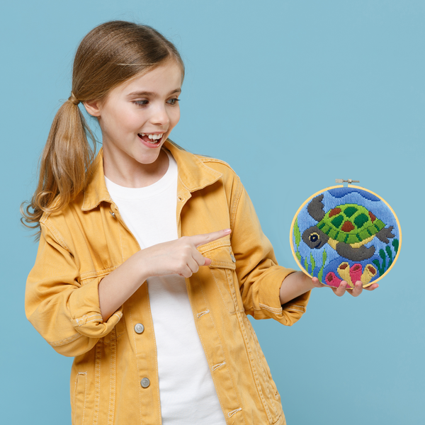 Dotz Diamond Dotz Long Stitch Cross Stitch Ocean Baby - 6.0"