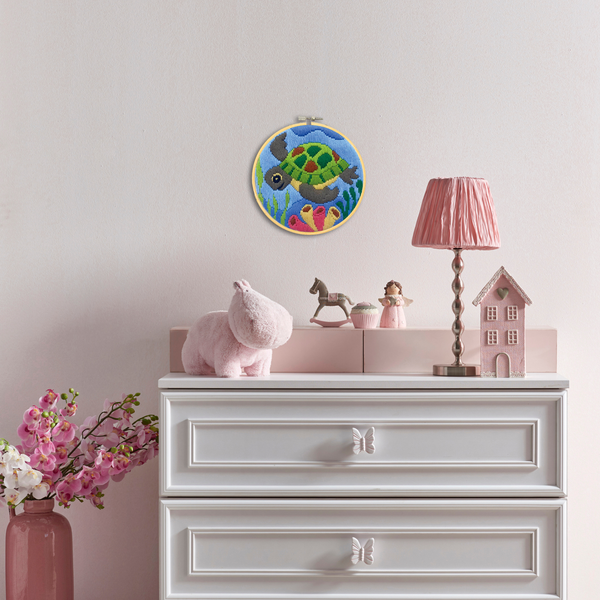 Dotz Diamond Dotz Long Stitch Cross Stitch Ocean Baby - 6.0"