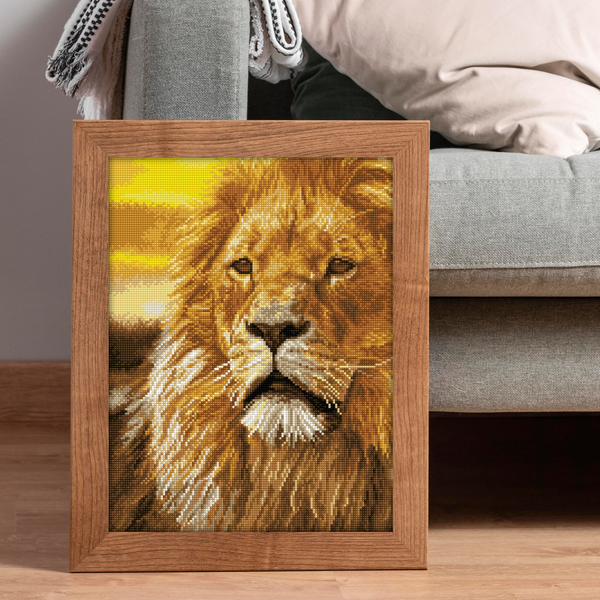 Dotz Diamond Dotz Lord Of The Serengeti - 13.8" X 17.7"