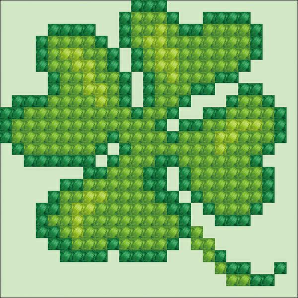 Dotz Diamond Dotz Lucky Leaves With Frame - 3.0" X 3.0"