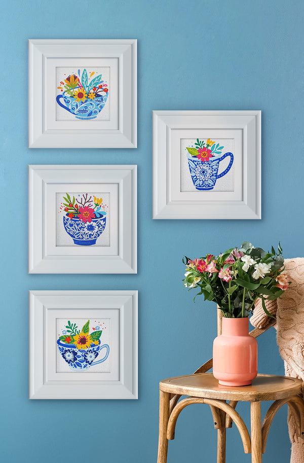 Dotz Diamond Dotz Mini Dotz Teatime Posies - 5.0" X 5.0"