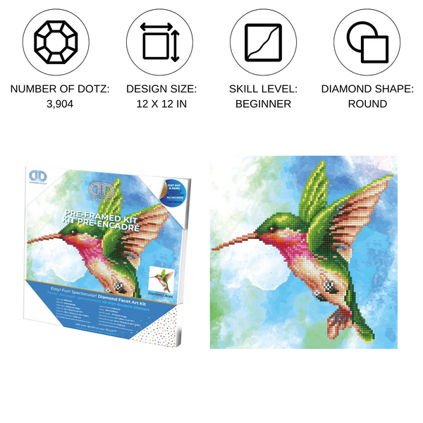 Dotz Diamond Dotz Miniature Magic With Frame - 11.0" X 11.4"