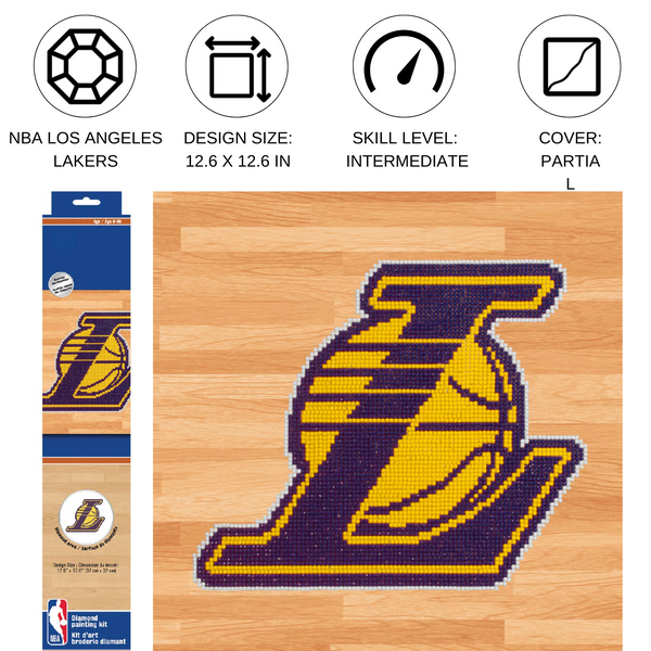 Dotz Diamond Dotz NBA Los Angeles Lakers - 12.6" X 12.6"