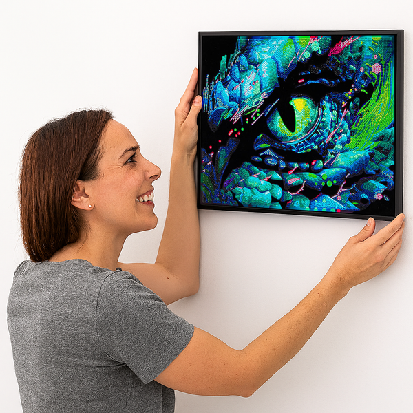 Dotz Diamond Dotz Neon Flock Dragon Eye - 18.0" X 14.0"