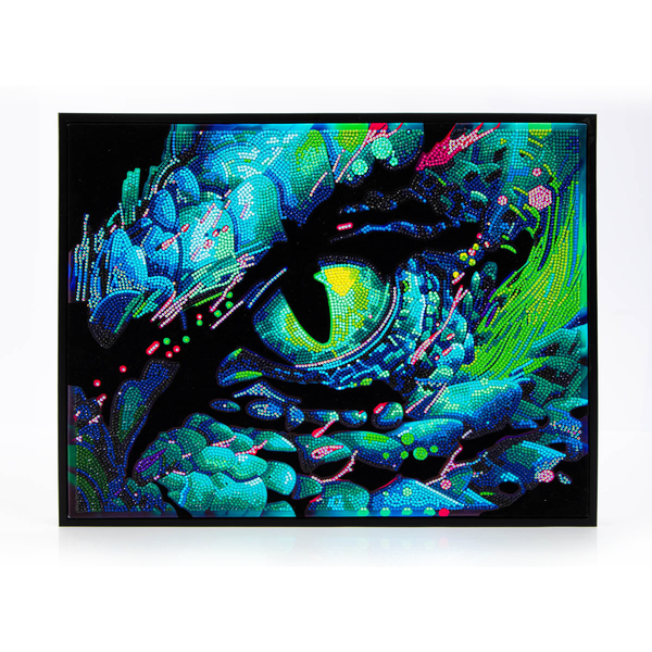 dotz Diamond Dotz Neon Flock Dragon Eye - 18.0" x 14.0"