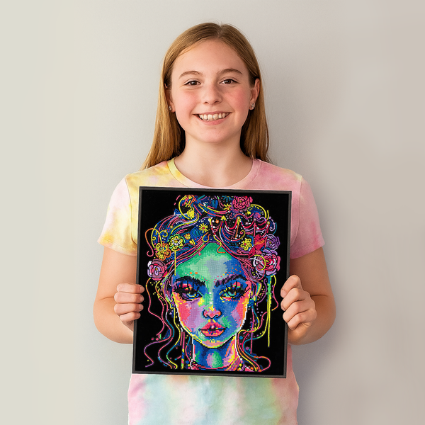 Dotz Diamond Dotz Neon Flock Electric Beauty - 14.0" X 18.0"