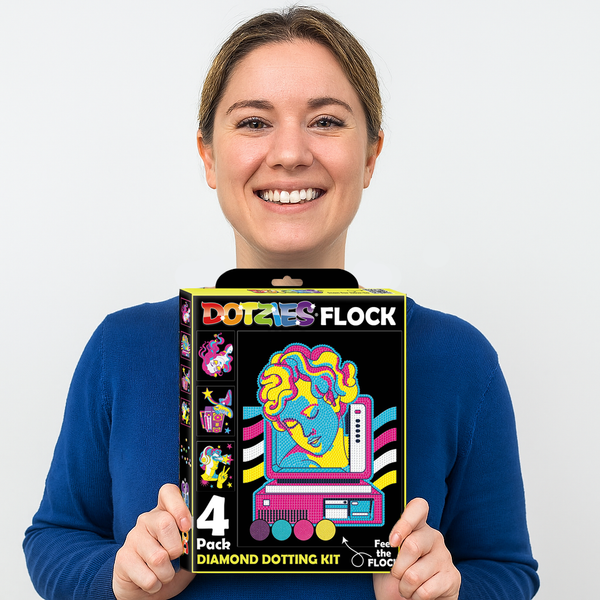 Dotz Diamond Dotz Neon Flock Retro Classic - 10.0" X 8.0"