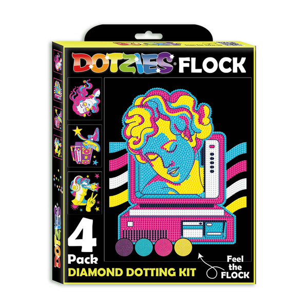 dotz Diamond Dotz Neon Flock Retro Classic - 10.0" x 8.0"