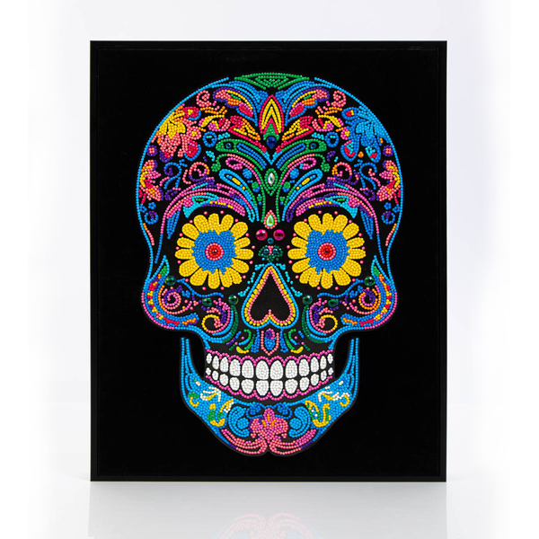 dotz Diamond Dotz Neon Flock Sugar Skull - 14.0" x 18.0"