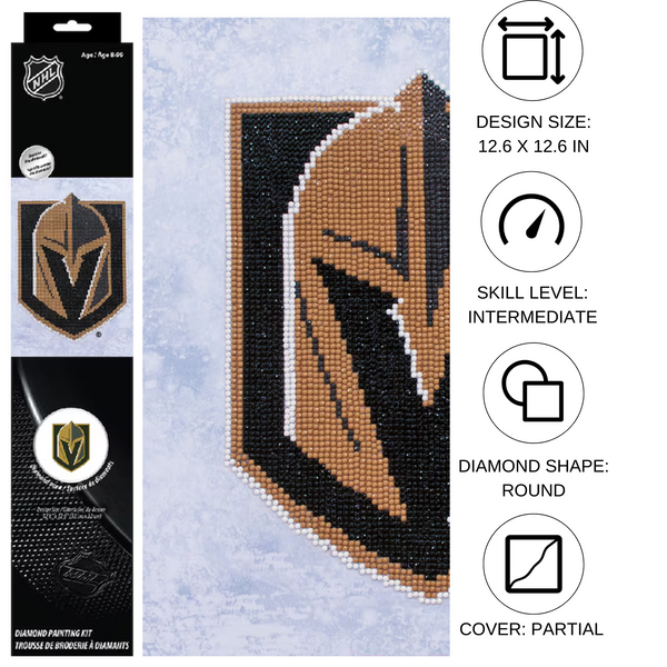 Dotz Diamond Dotz NHL Vegas Golden Knights - 12.6" X 12.6"