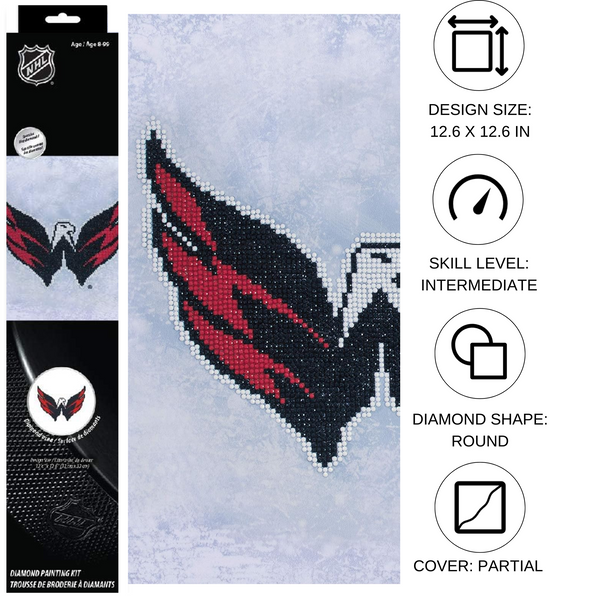 Dotz Diamond Dotz NHL Washington Capitals - 12.6" X 12.6"